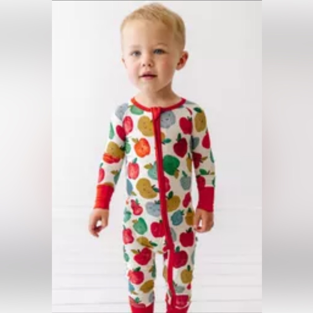 Little Sleepies Apple of my eye Footie Sleeper Sz 18-24